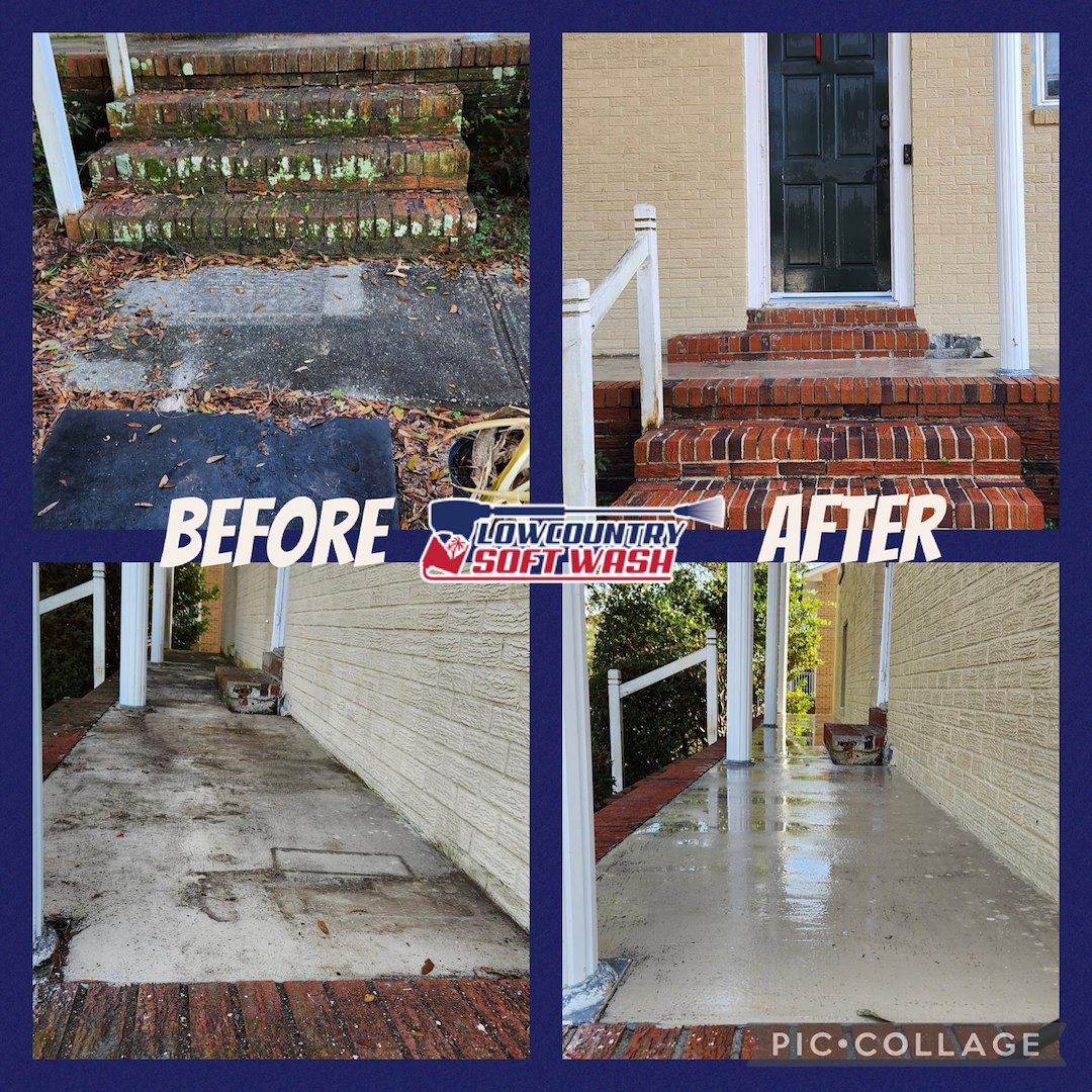 Expert Pressure Washing: Reviving a Charleston Home with Deep Brick Cleaning